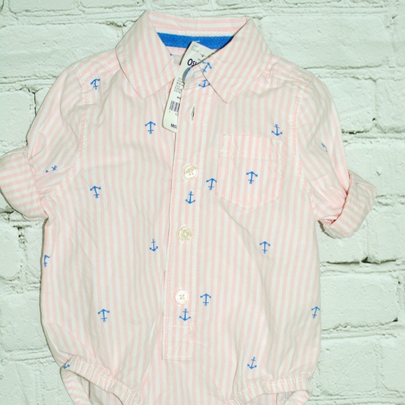 Baby Boy OshKosh B'gosh® Anchors Button Front Body - Picture 1 of 4